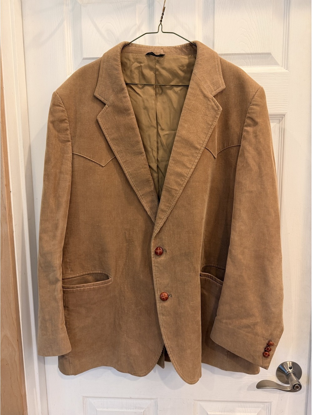Vintage St. Michael Tan Corduroy Blazer with Elbow Patches